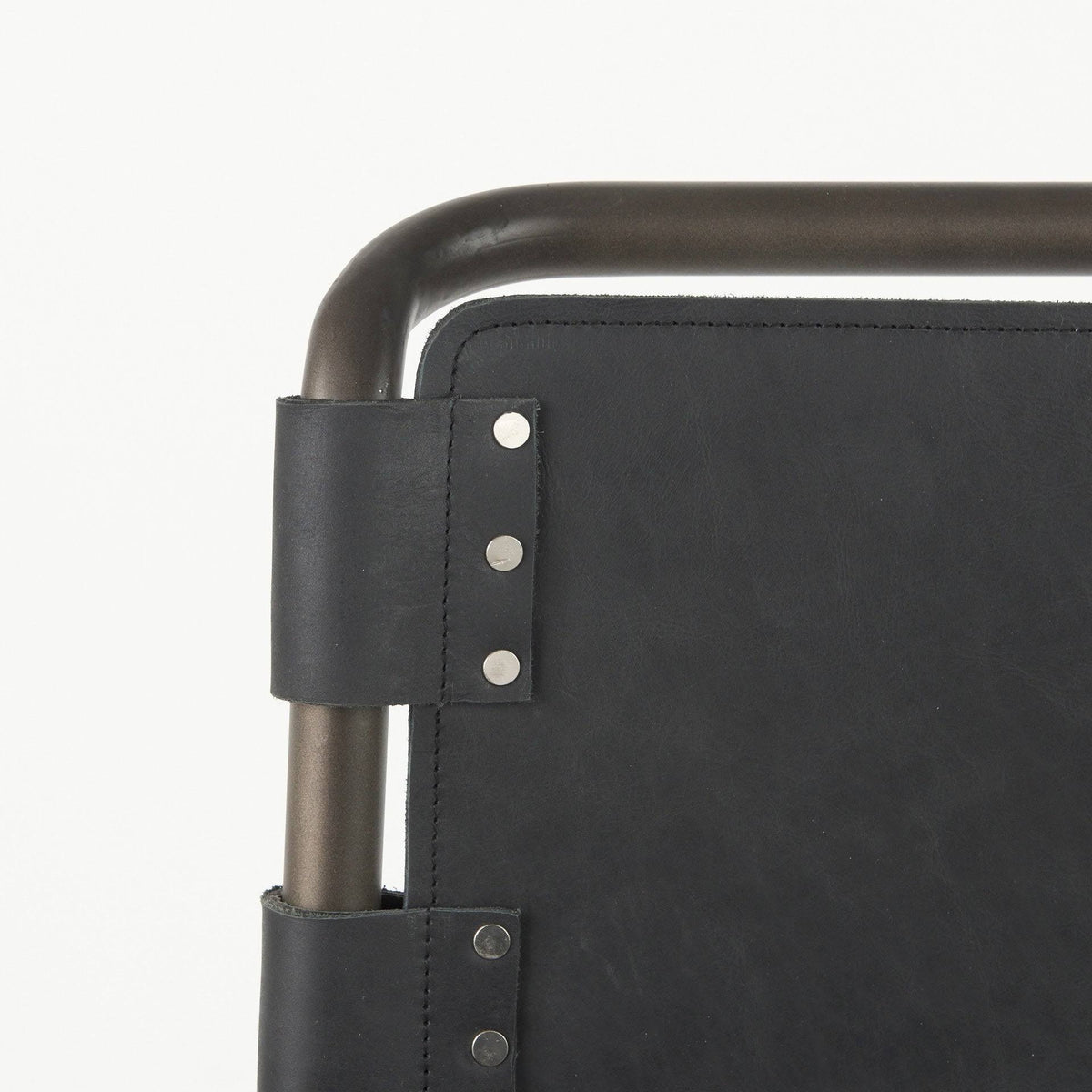 Black Leather Counter Stool Z4960
