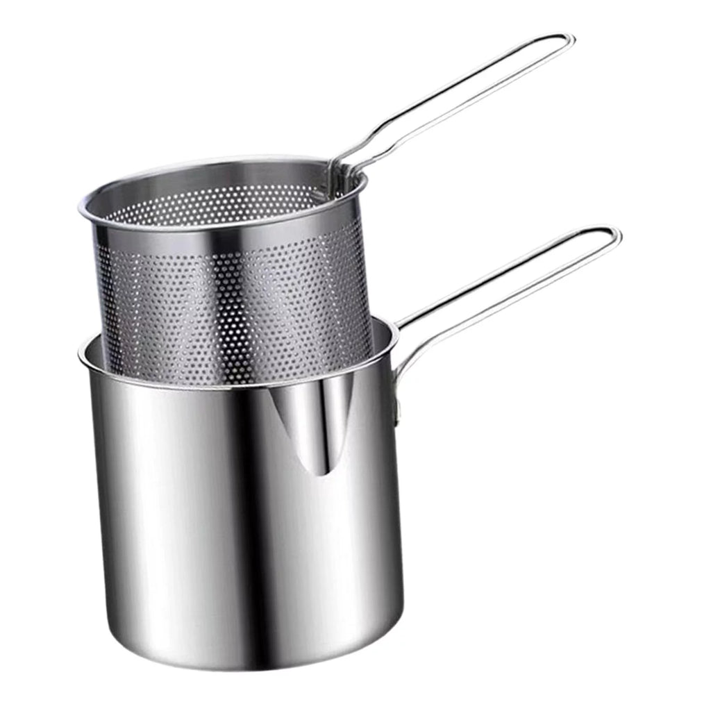 Stainless Steel Deep Fryer Pot with Basket S909455