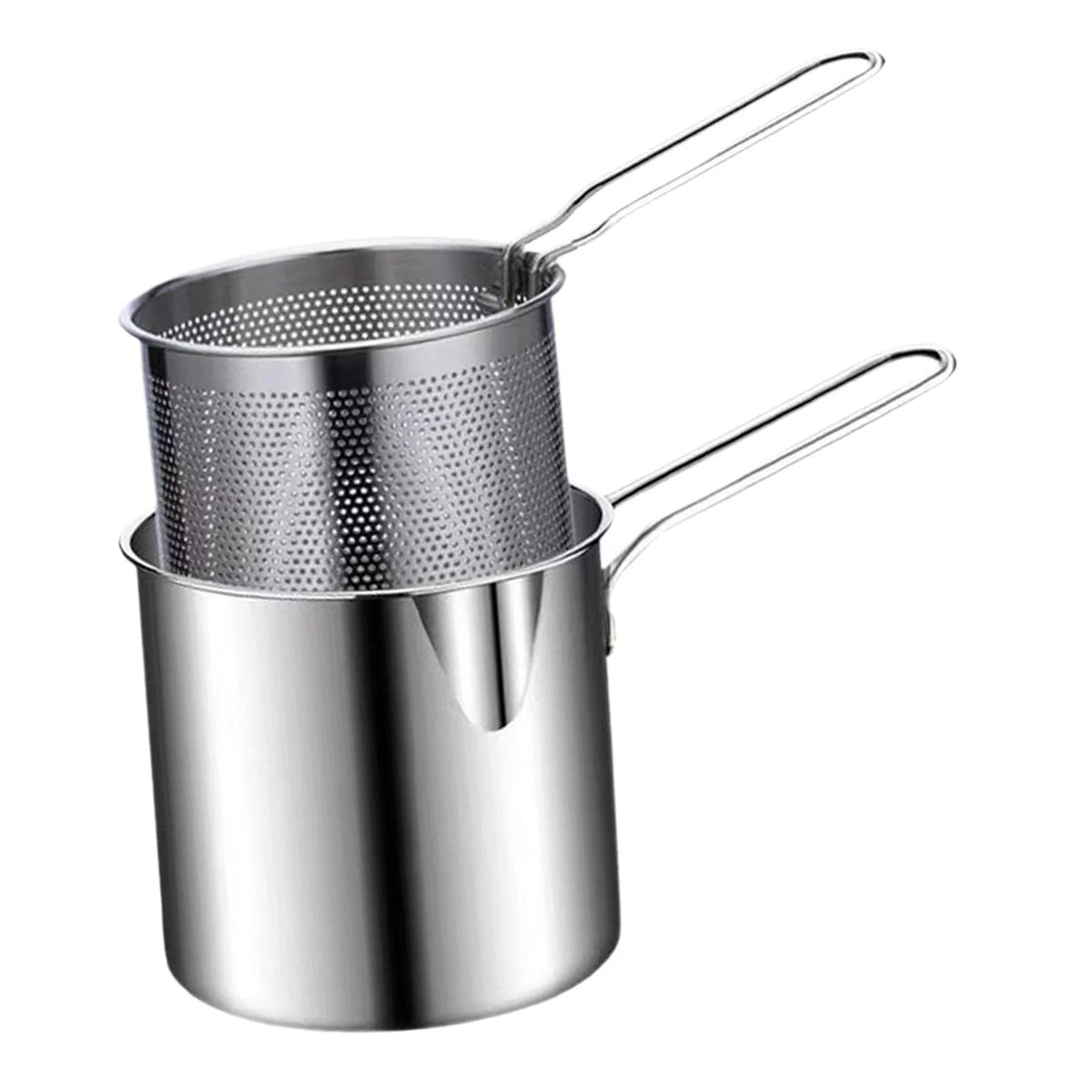 Stainless Steel Deep Fryer Pot with Basket S909455