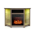 67.0 Corner TV Stand with Electric Fireplace B8378