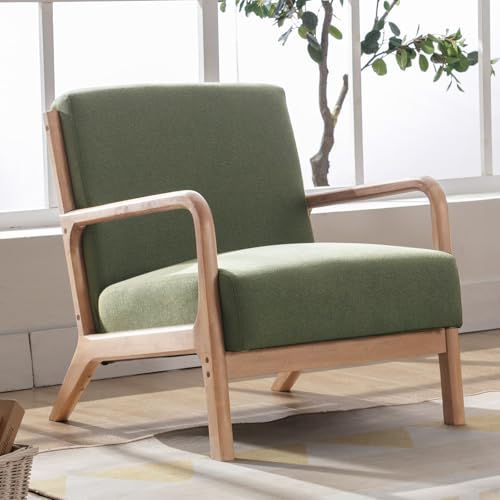 Beige Fabric Accent Chairs Set of 2 B4414