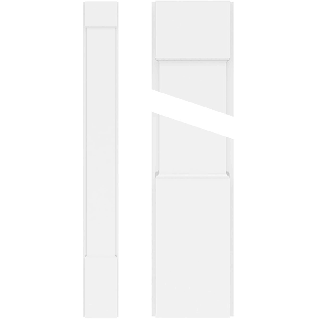 Plain PVC Pilaster with Capital and Base (Pair) P279714