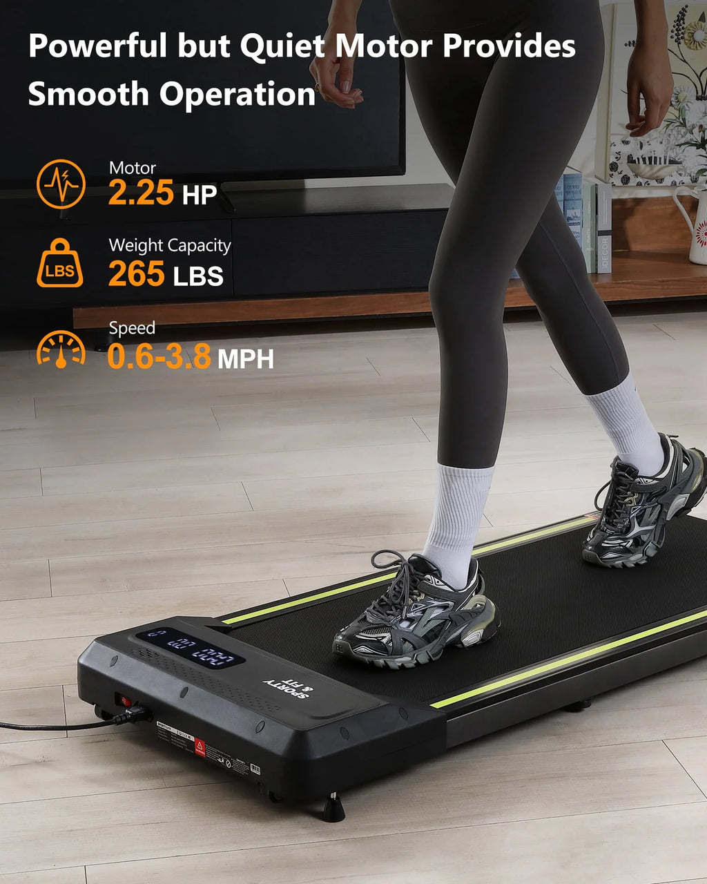 Treadmill 265 lb Capacity with LCD Display C1984
