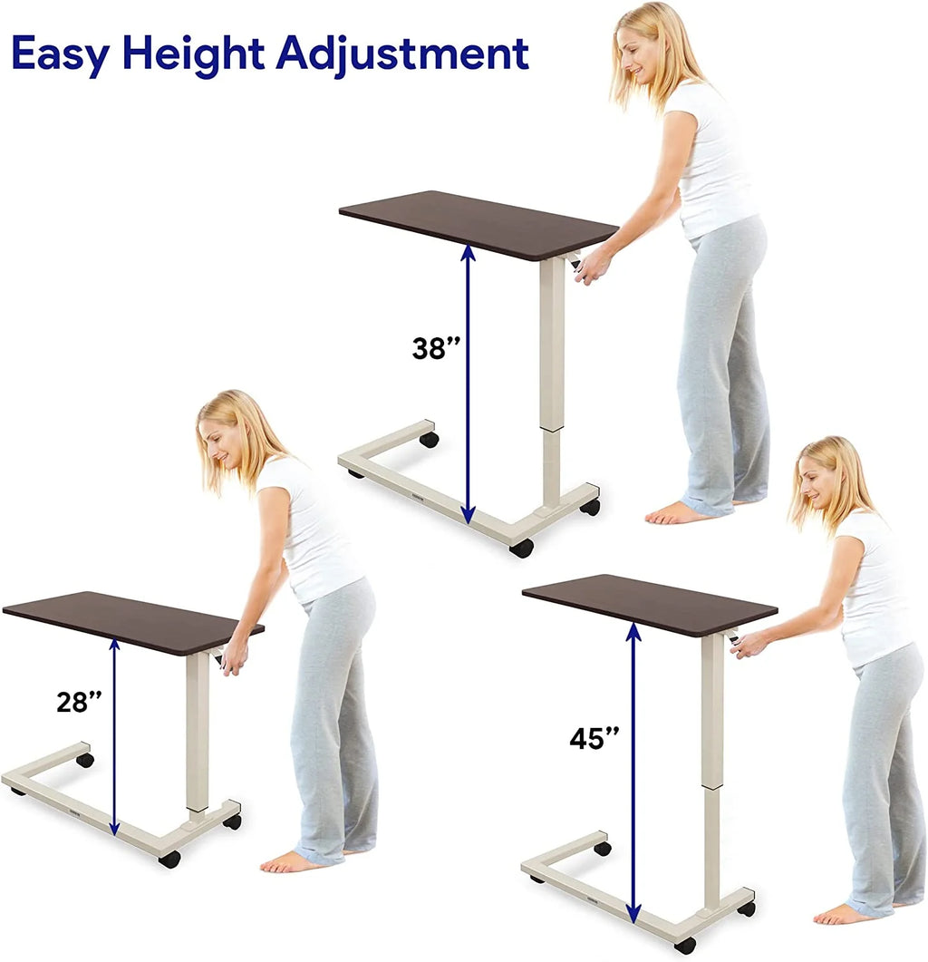 Adjustable Overbed Table with Wheels T329330