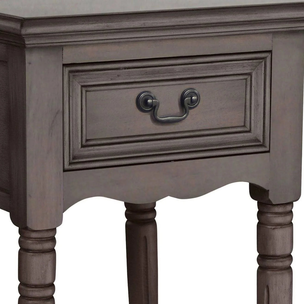 Antiqued Solid Wood Night Stand F871933