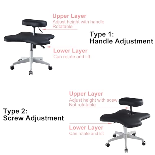 Ergonomic Kneeling Chair with Wheels, Height Adjustable G762