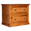 Black Alder Lateral File Cabinet with Black Knobs G143