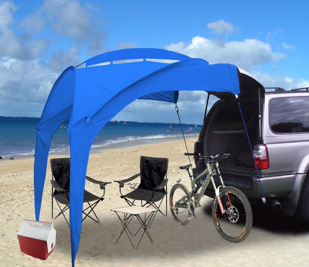 Blue Portable Sunshade Canopy Tent U807069