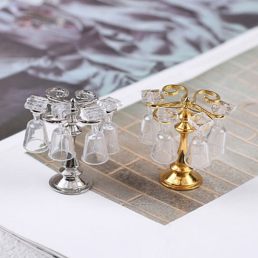 Miniature Metal Cup Holder for Dollhouse Z1889