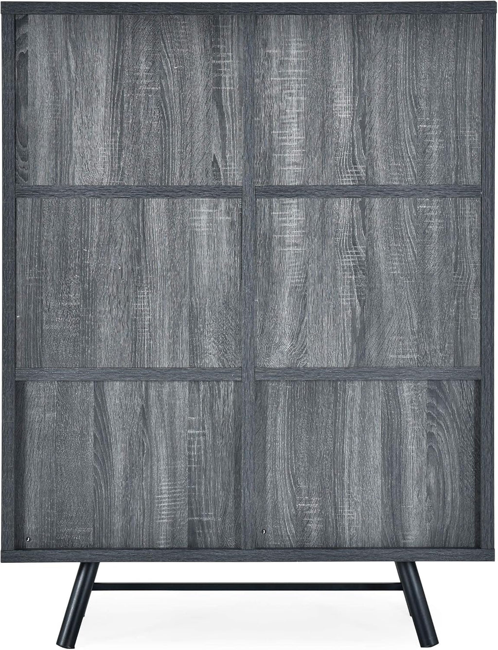6 Shelf Multi-Functional Cabinet, Sonoma Oak + Black Y36154