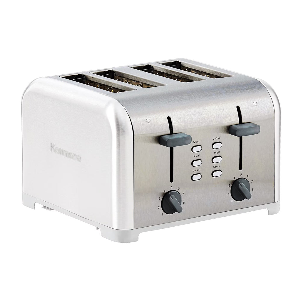 4-Slice Stainless Steel Toaster with Dual Controls T34465