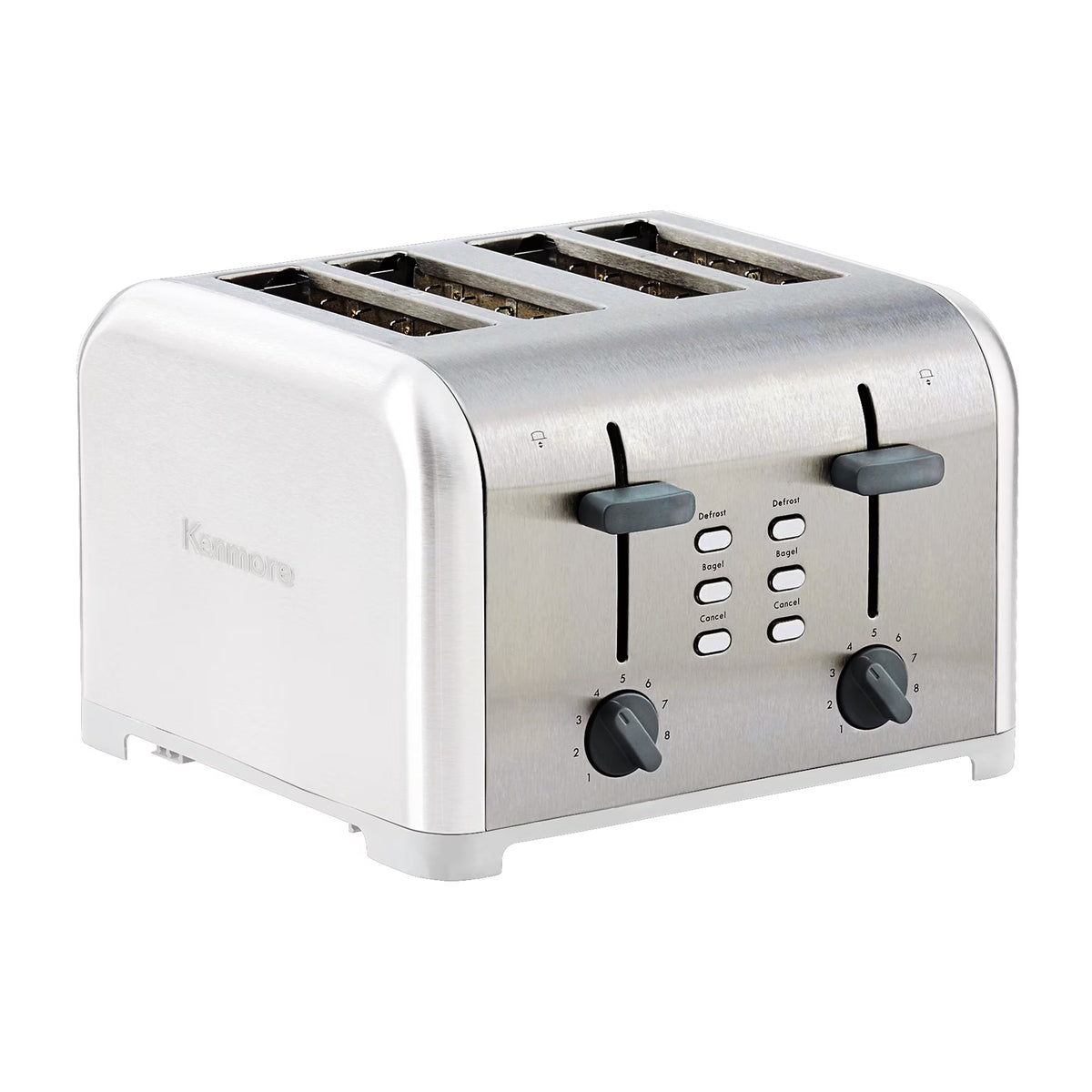4-Slice Stainless Steel Toaster with Dual Controls T34465