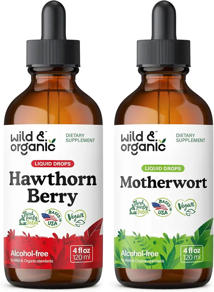 Hawthorn Berry Tincture 4 fl oz & Motherwort Tincture 4 fl oz G343288