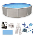 24-ft Round 52-in Deep Metal Wall Swimming Pool T663