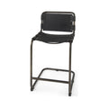 Black Leather Counter Stool Z4960