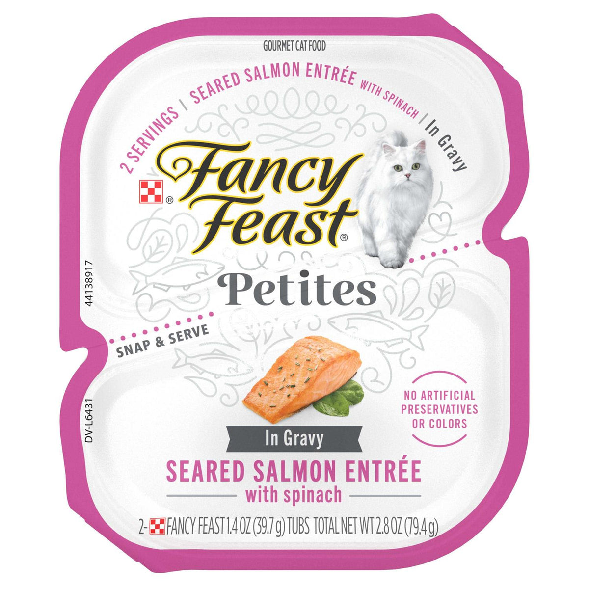 Seared Salmon with Spinach Gravy Wet Cat Food P917