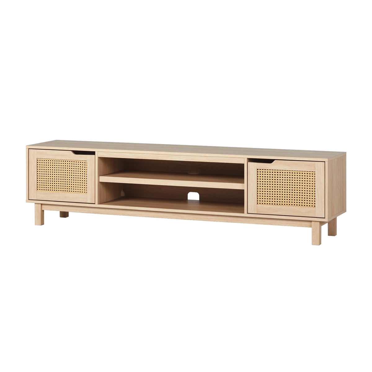 Boho 2-Door Rattan TV Stand R904