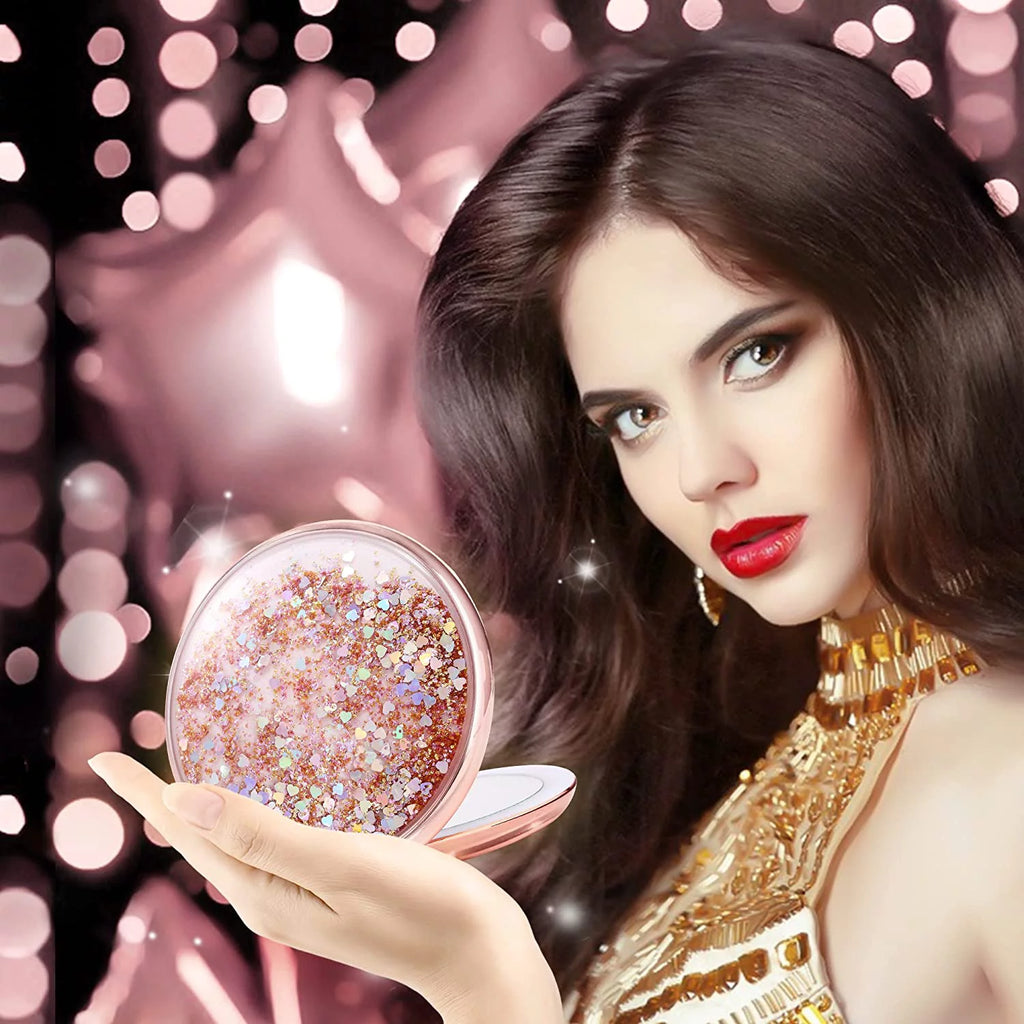 5 inches 1x/25x Magnification Makeup Mirror with LED Lights S9509