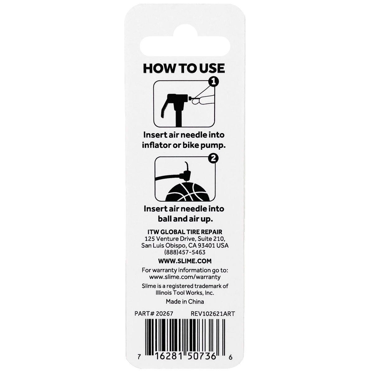 Bicycle Tire Air Needles 2 Pack F822