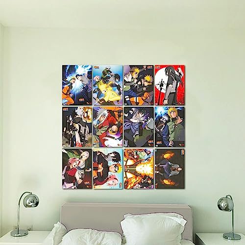 12 Anime Posters Pack Set with Stickers T8177