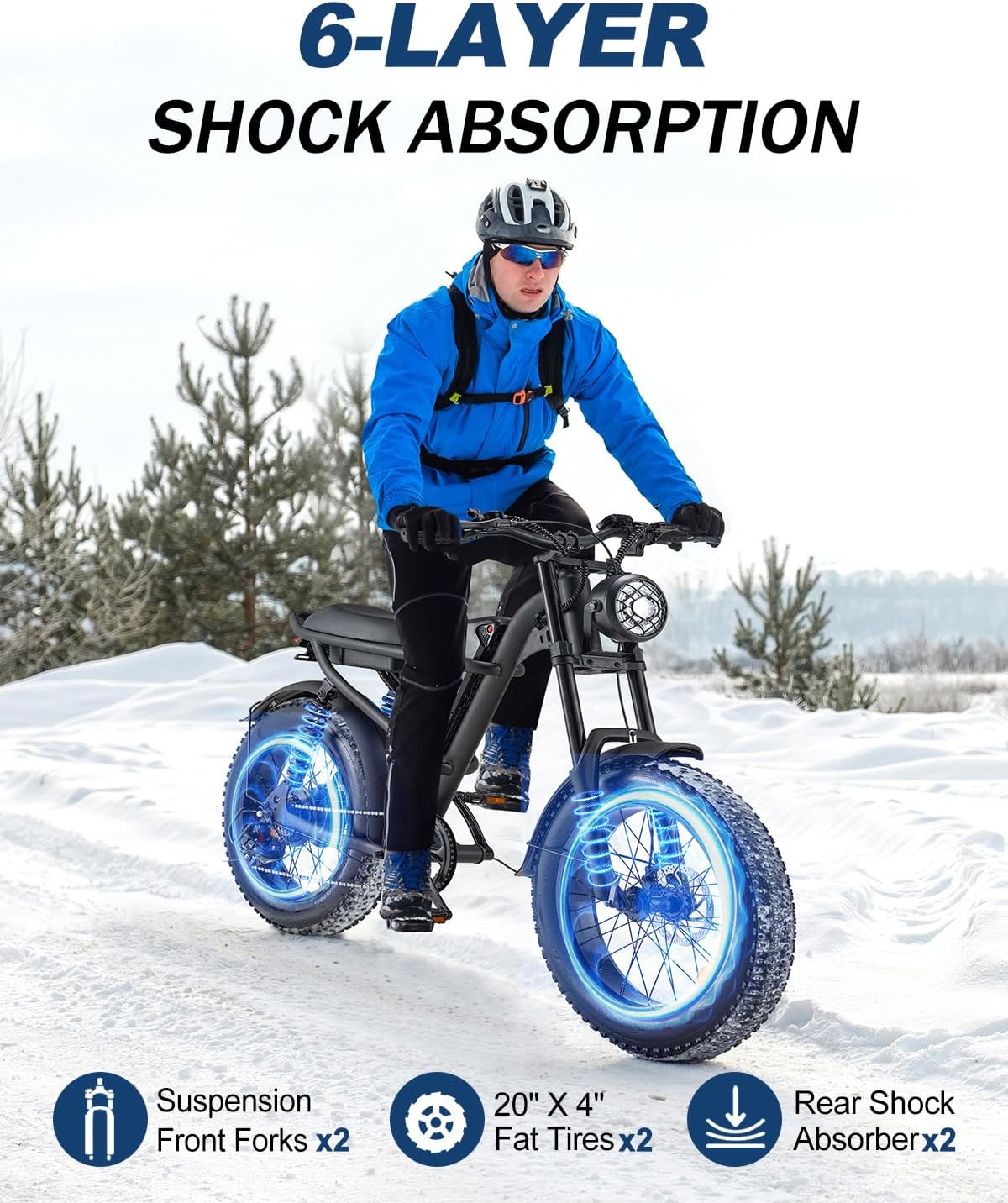 Retro 1500W Electric Bike with 20 Inch Fat Tire Z57723