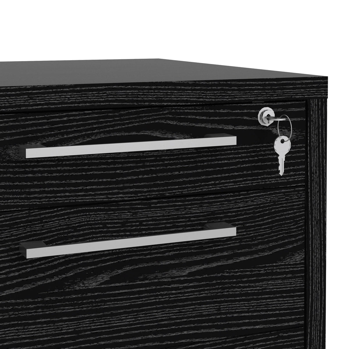 White 3 Drawer Mobile File Cabinet M4129