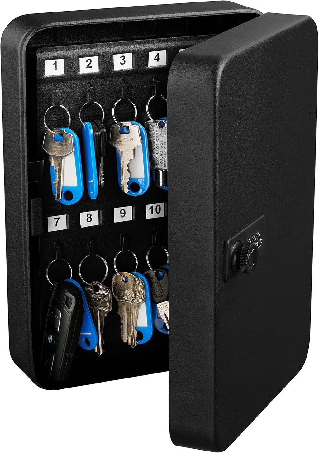 Steel Security Cabinet Box - 48 Keys Capacity - Combination Lock (White) R1755