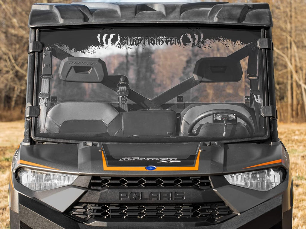 Clear Scratch Resistant Full Windshield for Polaris Ranger XP 1000 / Crew E793778