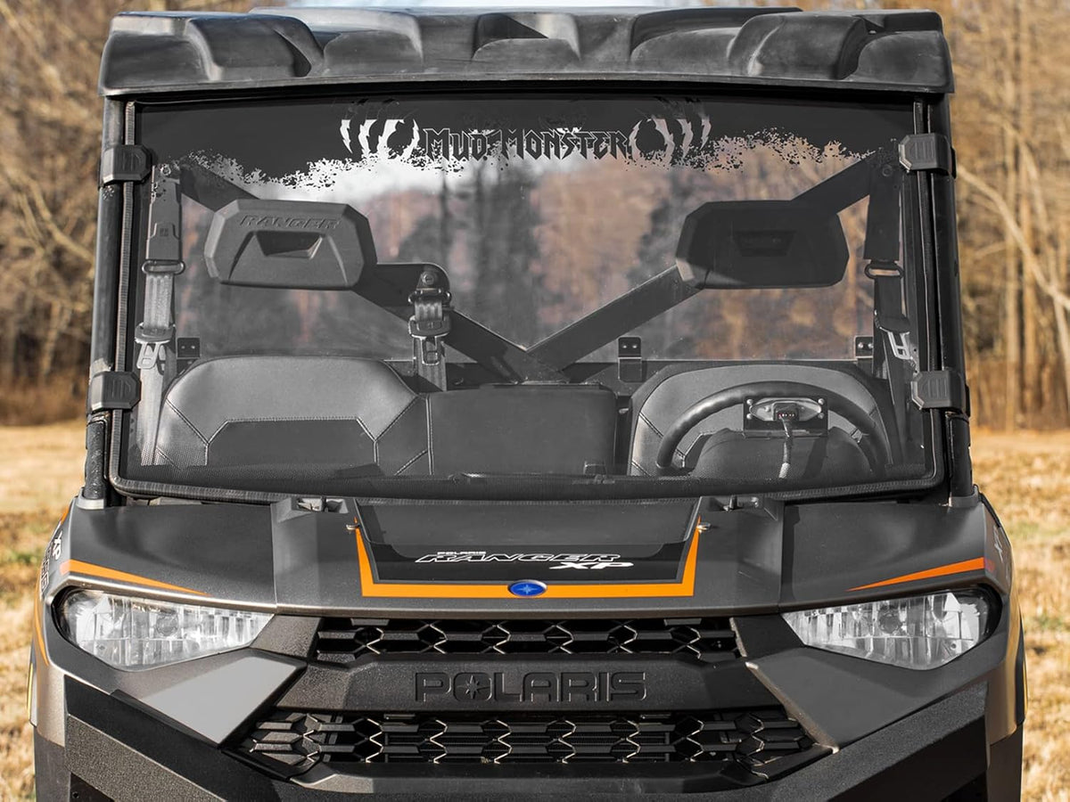 Clear Scratch Resistant Full Windshield for Polaris Ranger XP 1000 / Crew E793778