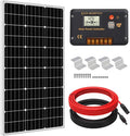 100 Watt 12 Volt Solar Panel Kit with Charge Controller and Mounting Brackets K5093