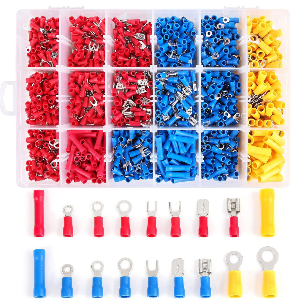 1280PCS Insulated Crimp Terminals Connector Set F524868