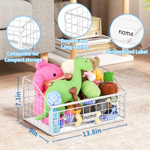 Black Metal Dog Toy Basket U783