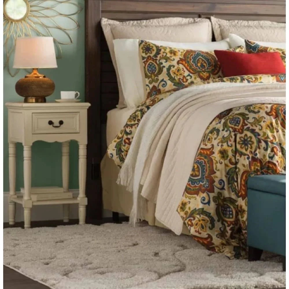 Antiqued Solid Wood Night Stand F871933