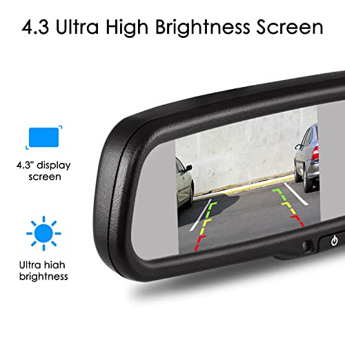 4.3" Rear View Mirror Camera with Night Vision Backup Camera C7553