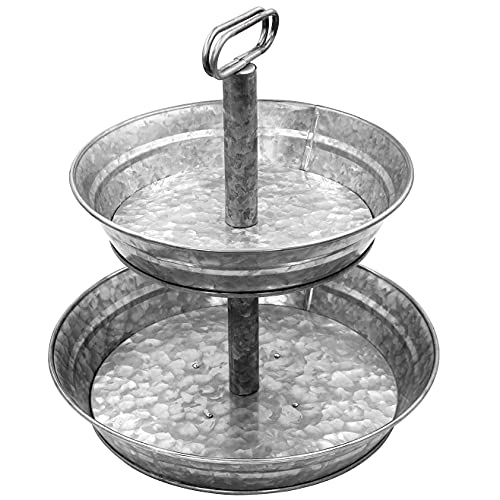 Galvanized 2 Tier Tray N2546
