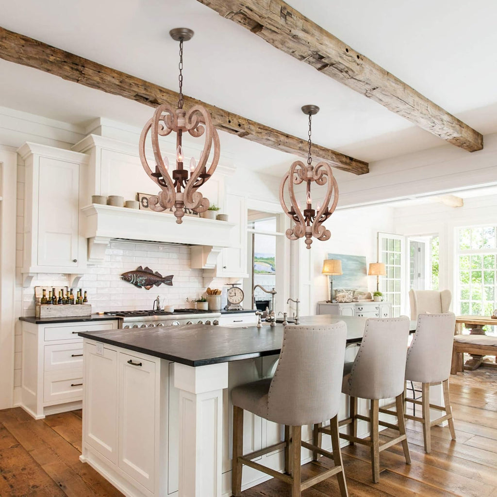 Wooden Chandelier U829