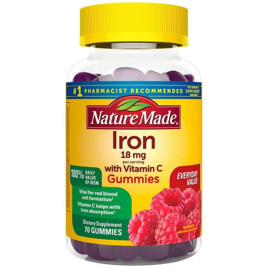 70 Count Iron with Vitamin C Gummies P6329