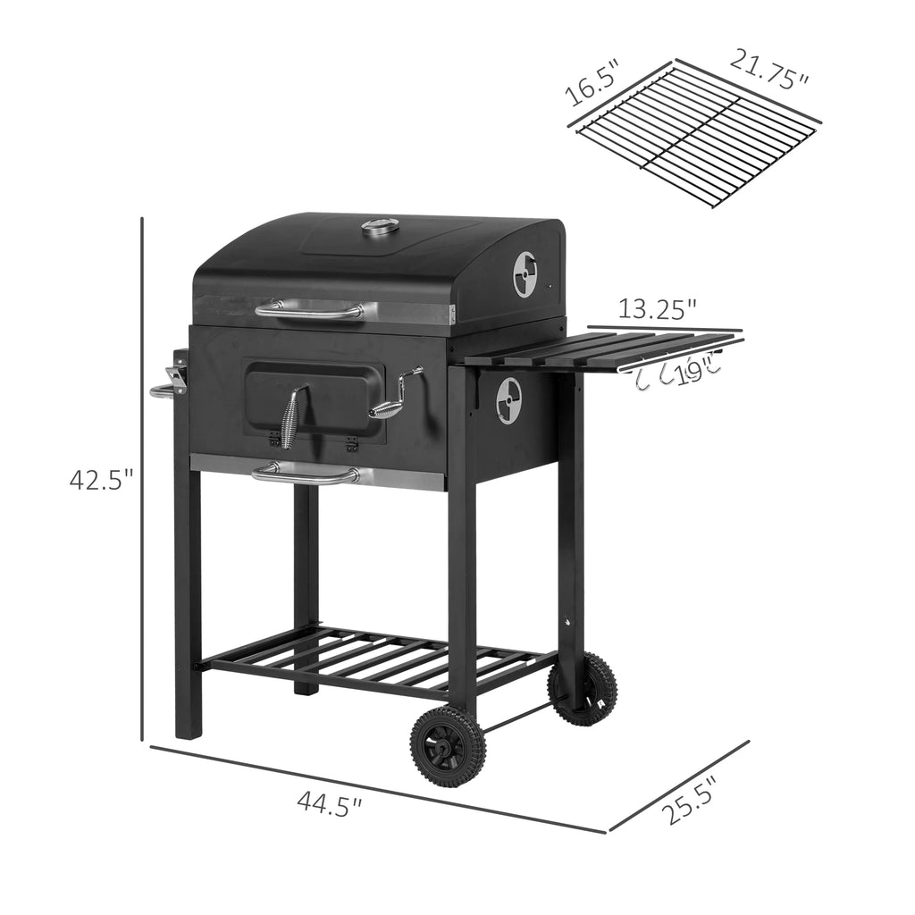 Black Charcoal BBQ Grill S198