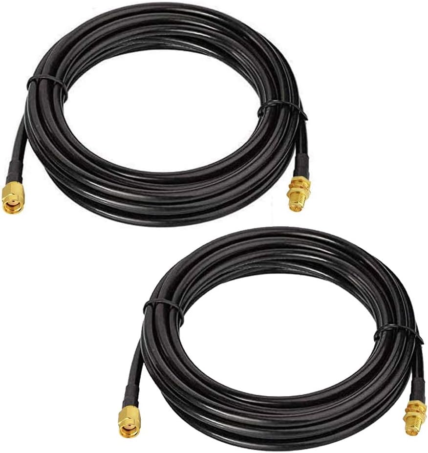 10FT RP-SMA Coaxial Extension Cable RG58 Male to Female Connector C384