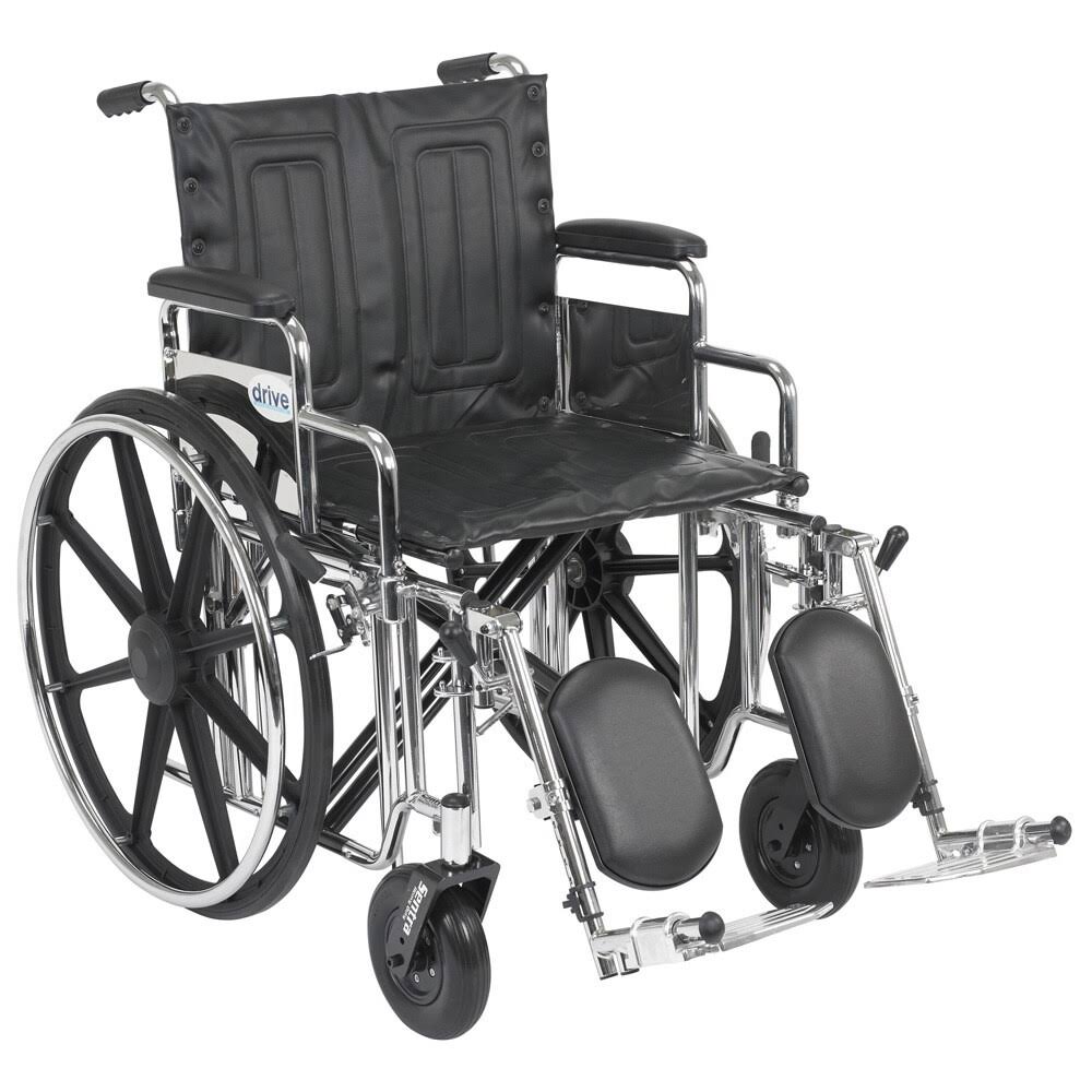 Extra Heavy Duty Wheelchair with Elevating Leg Rests L101548