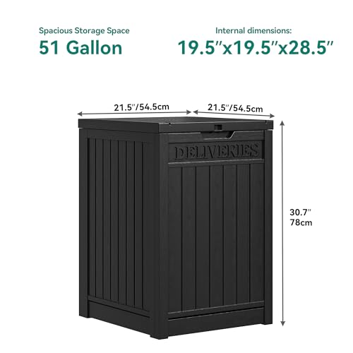 Brown Double-Wall Resin Outdoor Storage Box Q78945