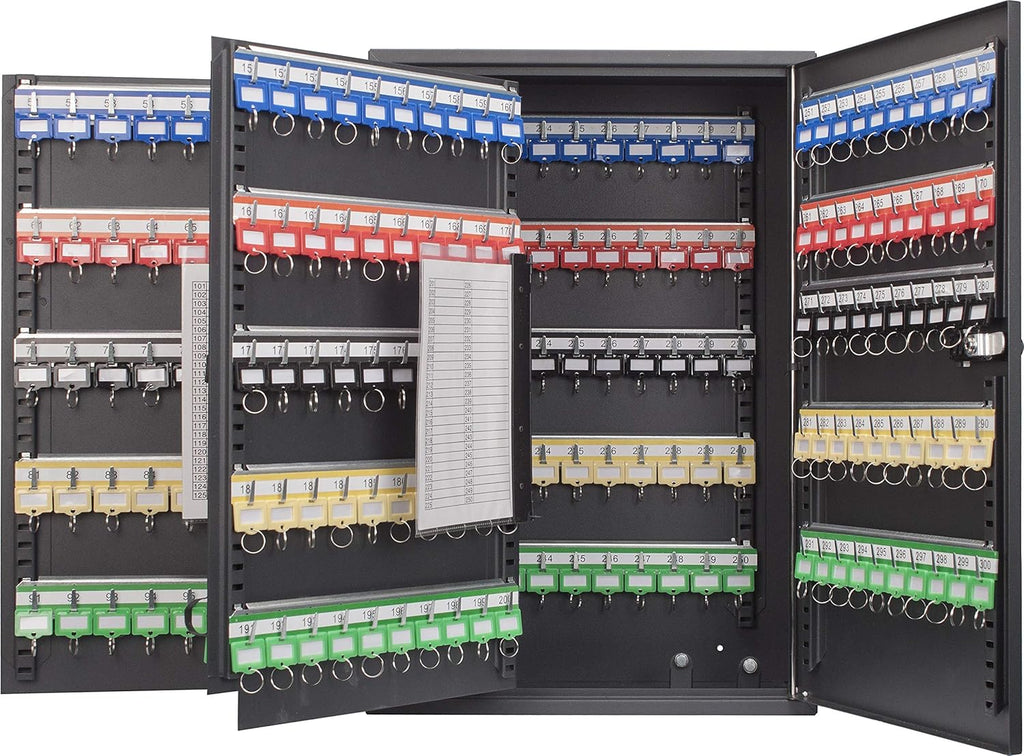 Steel 300 Key Safe Cabinet with Combination and Key Lock Box Wall Mount E10296