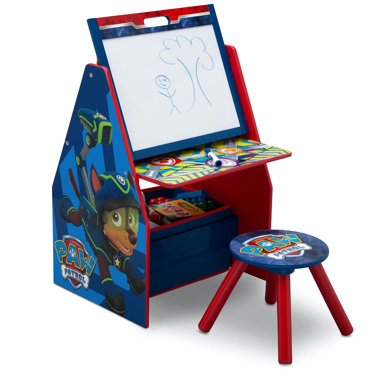 Kids Table and Chair Set with Storage, 2 Chairs Included U503001