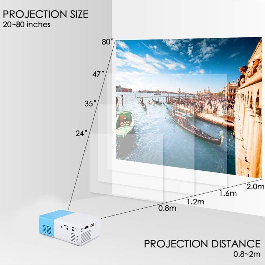 1080P HD Portable LED Mini Projector Y2582