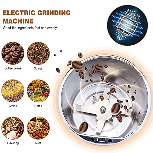 Stainless Steel Coffee Grinder (WHITE) B880876