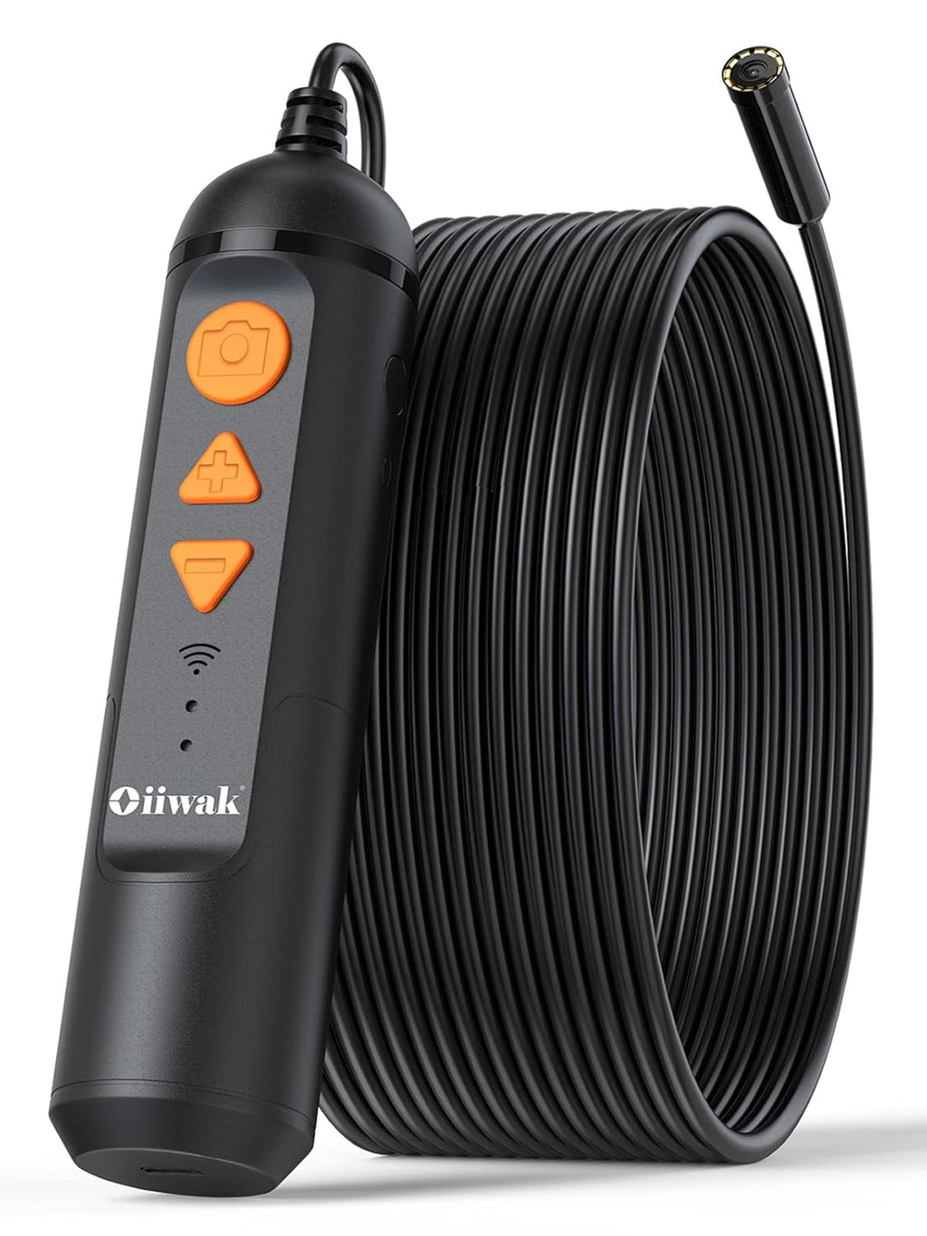50FT Wireless Endoscope 5MP Auto Focus WiFi Drain Camera with Flashlight W438056