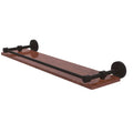 22 in. Solid IPE Ironwood Shelf with Gallery Rail Oil Rubbed Bronze X5891