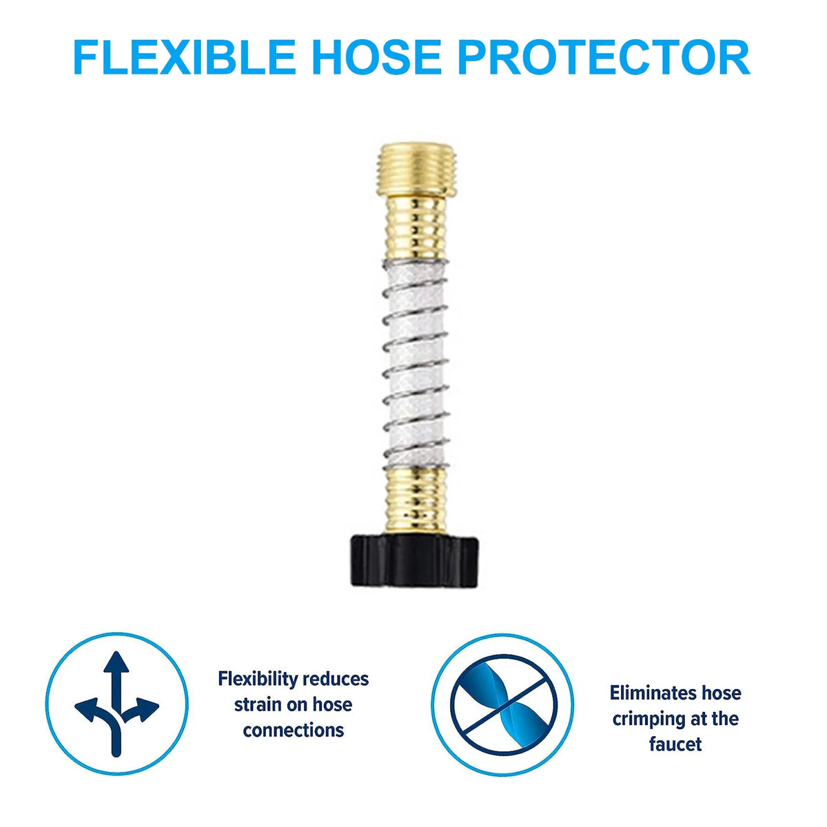 RV Inline Water Filter with Flexible Hose Protector D916