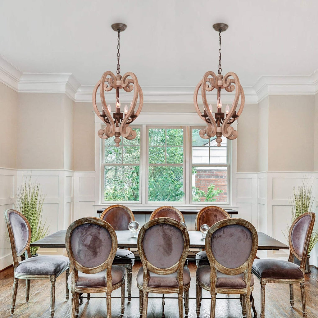 Wooden Chandelier U829