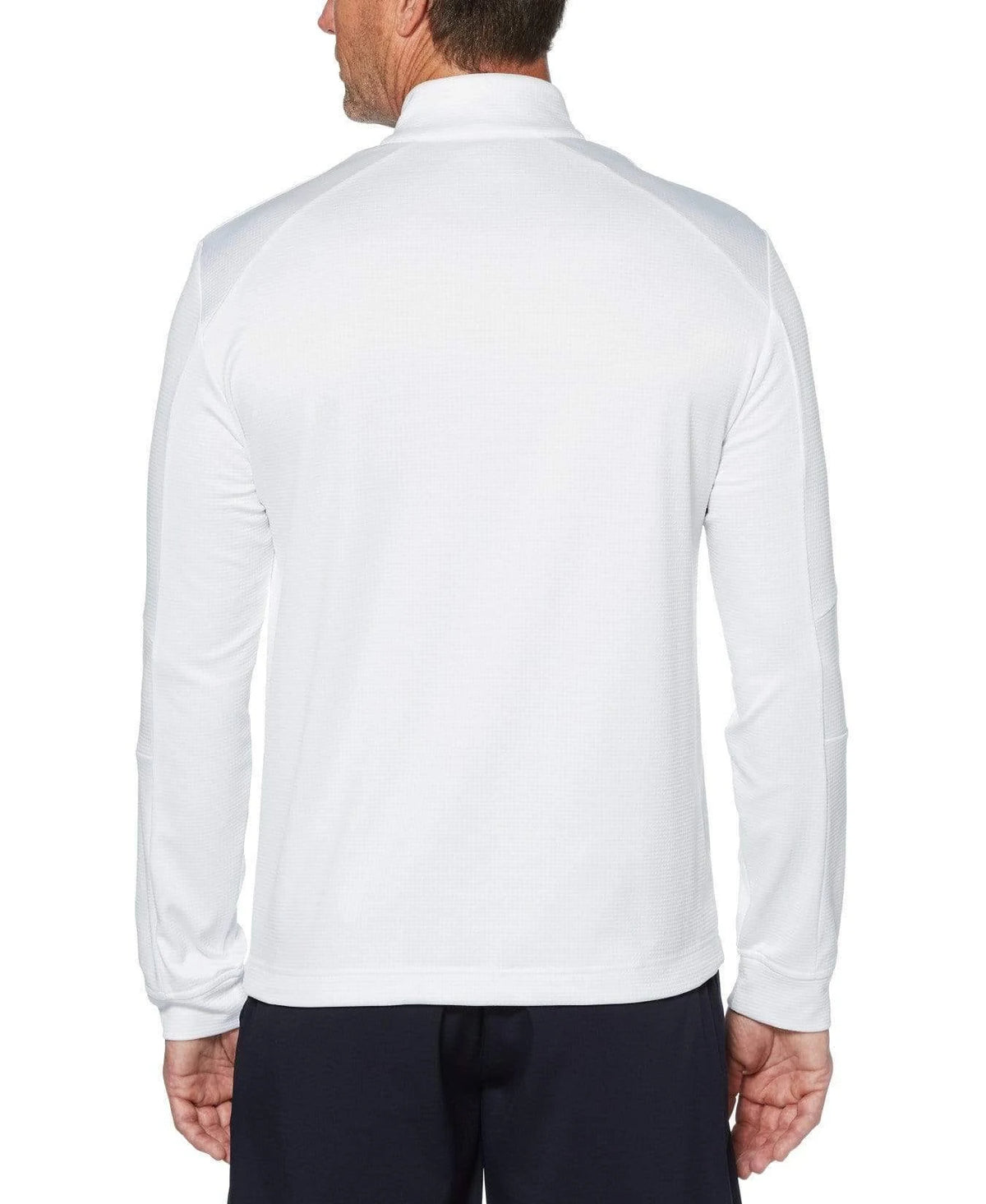 Waffle Fleece 1/4 Zip Pullover Bright White Medium V10383